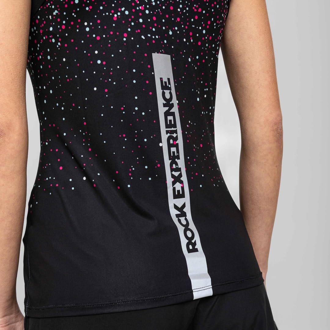 Rock Experience Drip Woman Tank Canotta Traspirante Sportiva Donna (Pacco da 1)