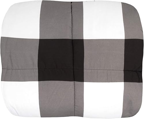 Miniatura 3 de Juego de 7 piezas de edredón con relleno alternativo en color sólido, suave para todas las estaciones y lujosas sábanas de microfibra, King, cuadros