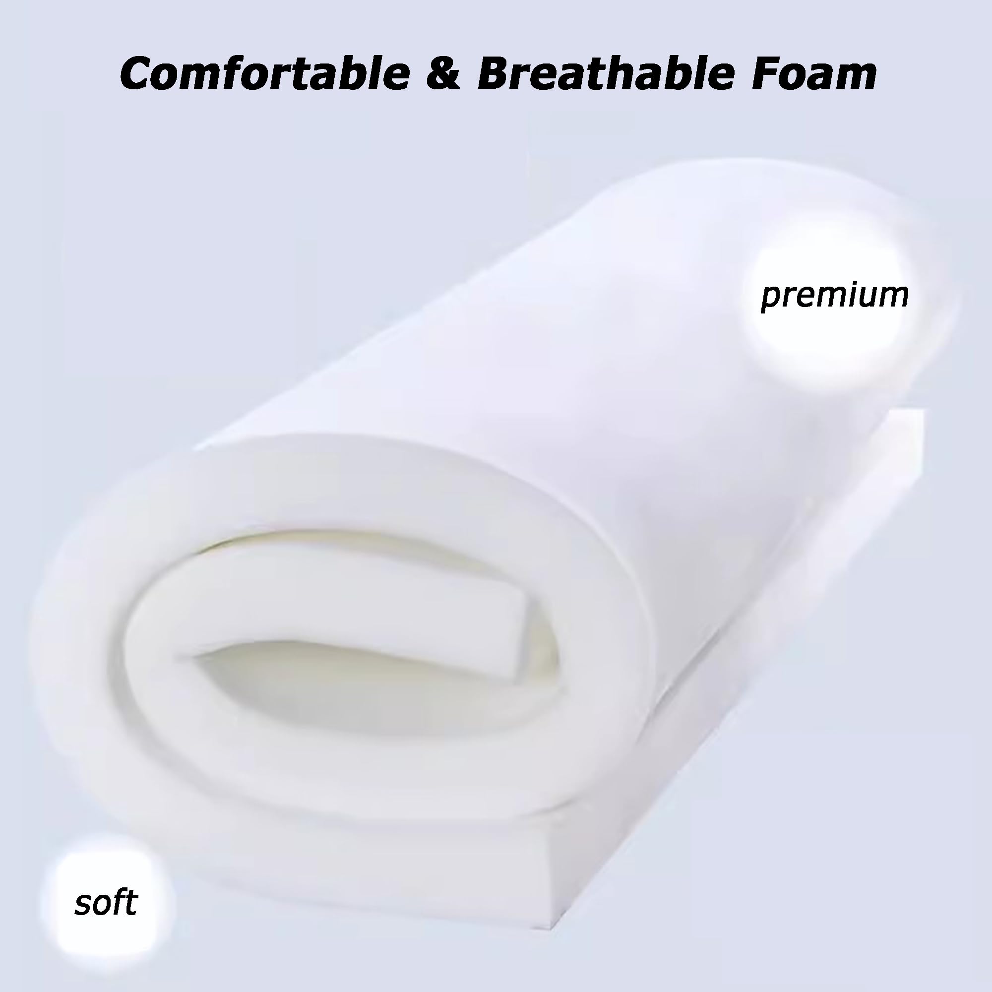 Hoja de espuma de alta densidad para tapicería blanca para camperván, caravana, camas y sofás para interiores y exteriores, acolchado de espuma para sillones y cojines de barco (170 x 30 cm, 15 de