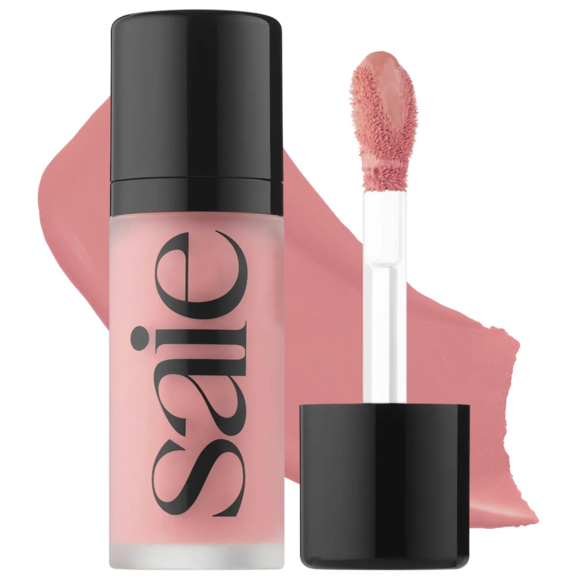 Saie Dew Liquid Blush for Cheeks, Lady (.40 oz) | Hydrating Liquid Cream Blush Stick with Skin-Loving Formula, Blendable, Dewy Blush for a Natural, Streak-Free Cheek Tint
