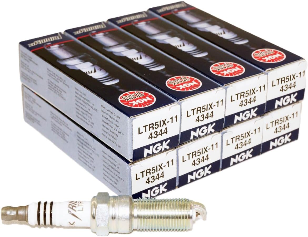 NGK Iridium IX Spark Plugs Compatible with Chevrolet Silverado 1500 5.3L 6.2L V8 2014-2024 (8 Pack)