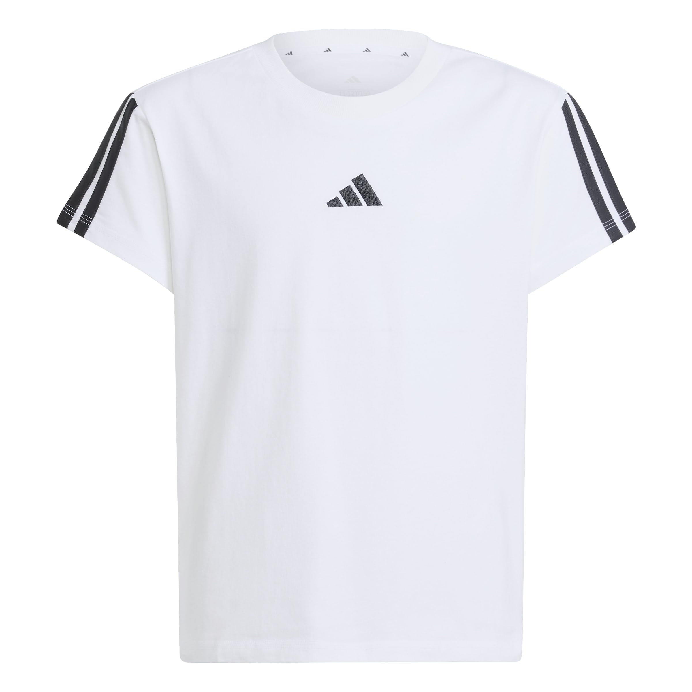 adidas Girl's Essentials Shirt, White/Black, 11-12 Years