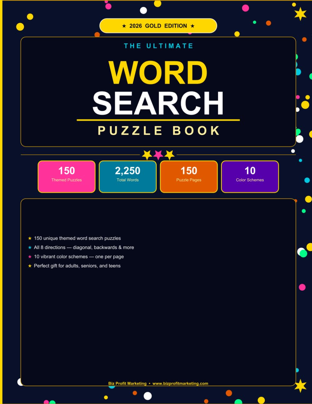 May 2026 Word Search Puzzle Book: 90 Spring-Themed Puzzles for Adults, Seniors and Teens: Mother's Day, Kentucky Derby, Spring Flowers, May Day and More — 2,250 Words Across 10 Vibrant Color Schemes