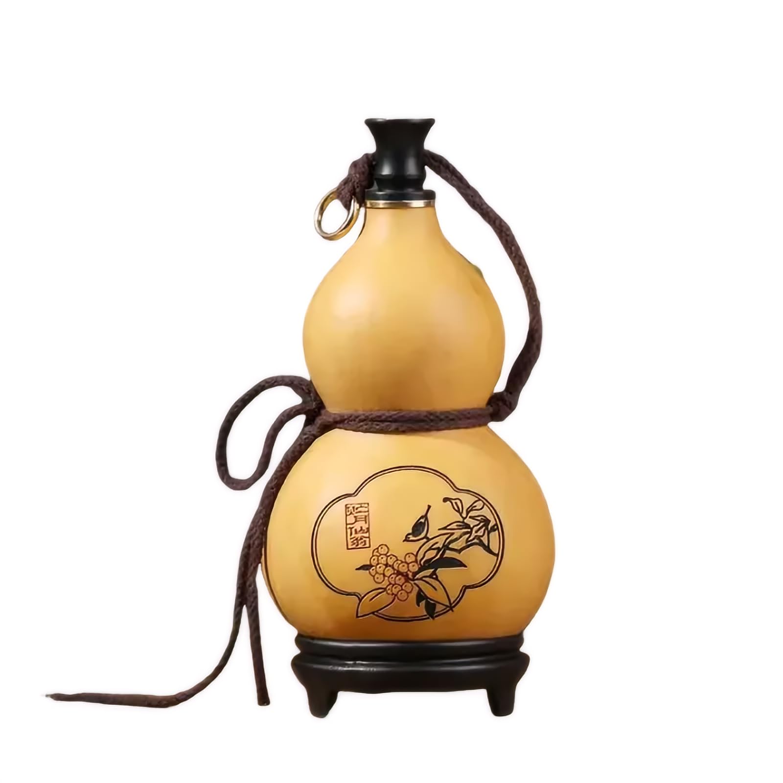 Wu Lou Feng Shui en gourde à vin naturelle d'ornement de qualité