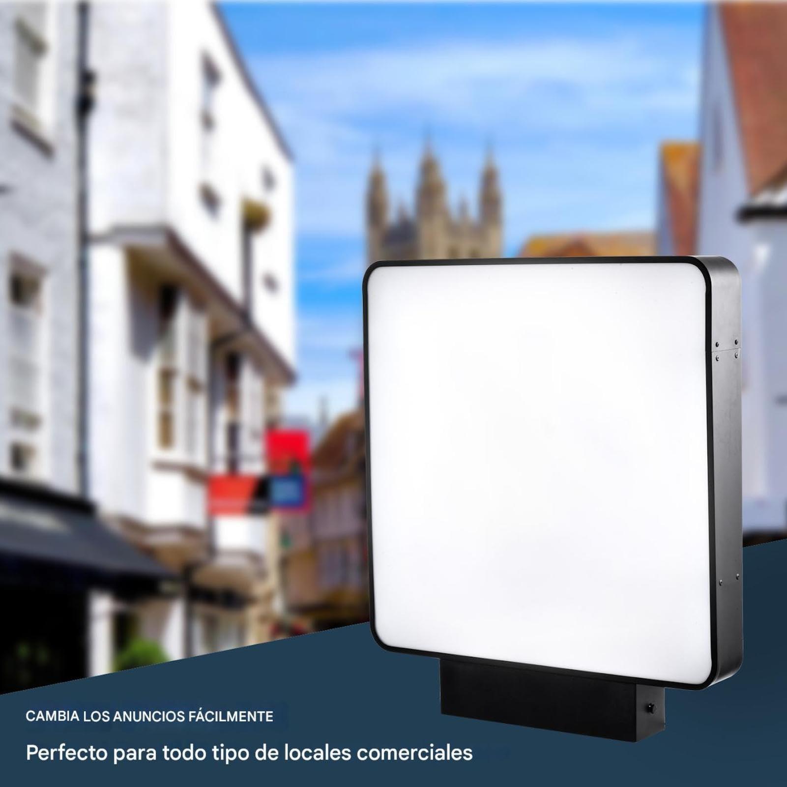Cajas De Luz LED 70 X 70 Cm, Cajas De Luz De Doble Cara, Letrero Luminoso, Publicidad Luminosa, Lámparas De Doble Cara, Cajaes De Luzs Publicitaria, Para Decoración De Restaurante