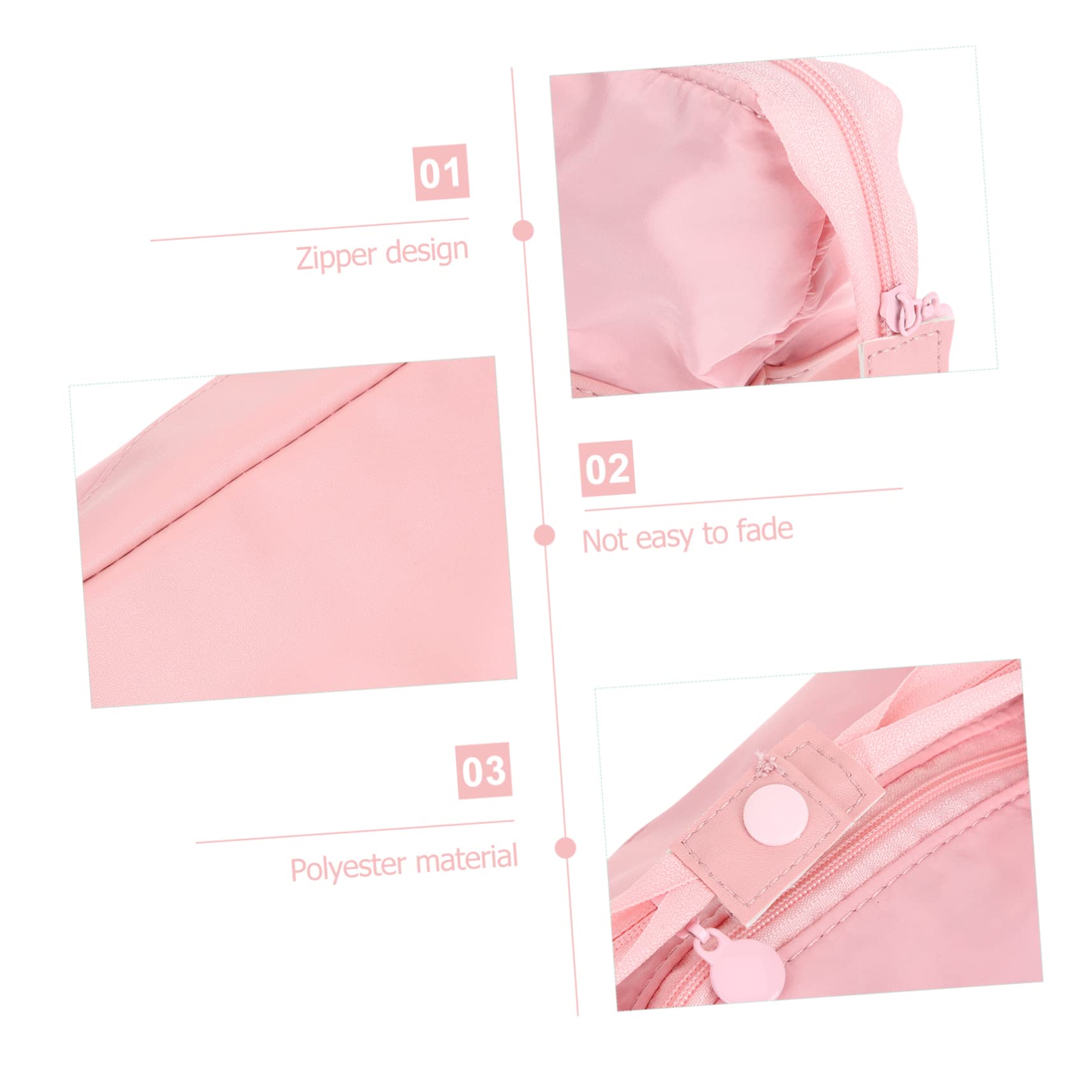Operitacx 5piezas Estuche De Lápices De Gran Capacidad Organizador De Papelería y Neceser De Maquillaje Portátil Bolsa para Cosméticos y Accesorios Diseño Elegante para