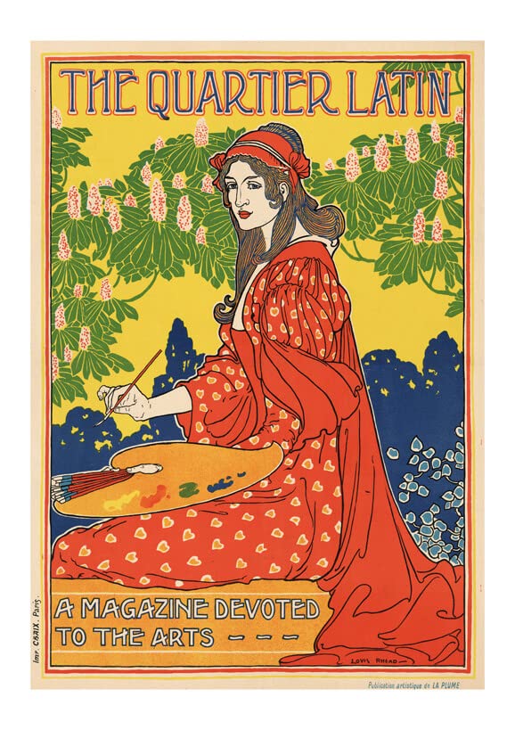 Affiche encadrée The Quartier Latin Magazine pour créer une ambiance bistrot chic dans un salon