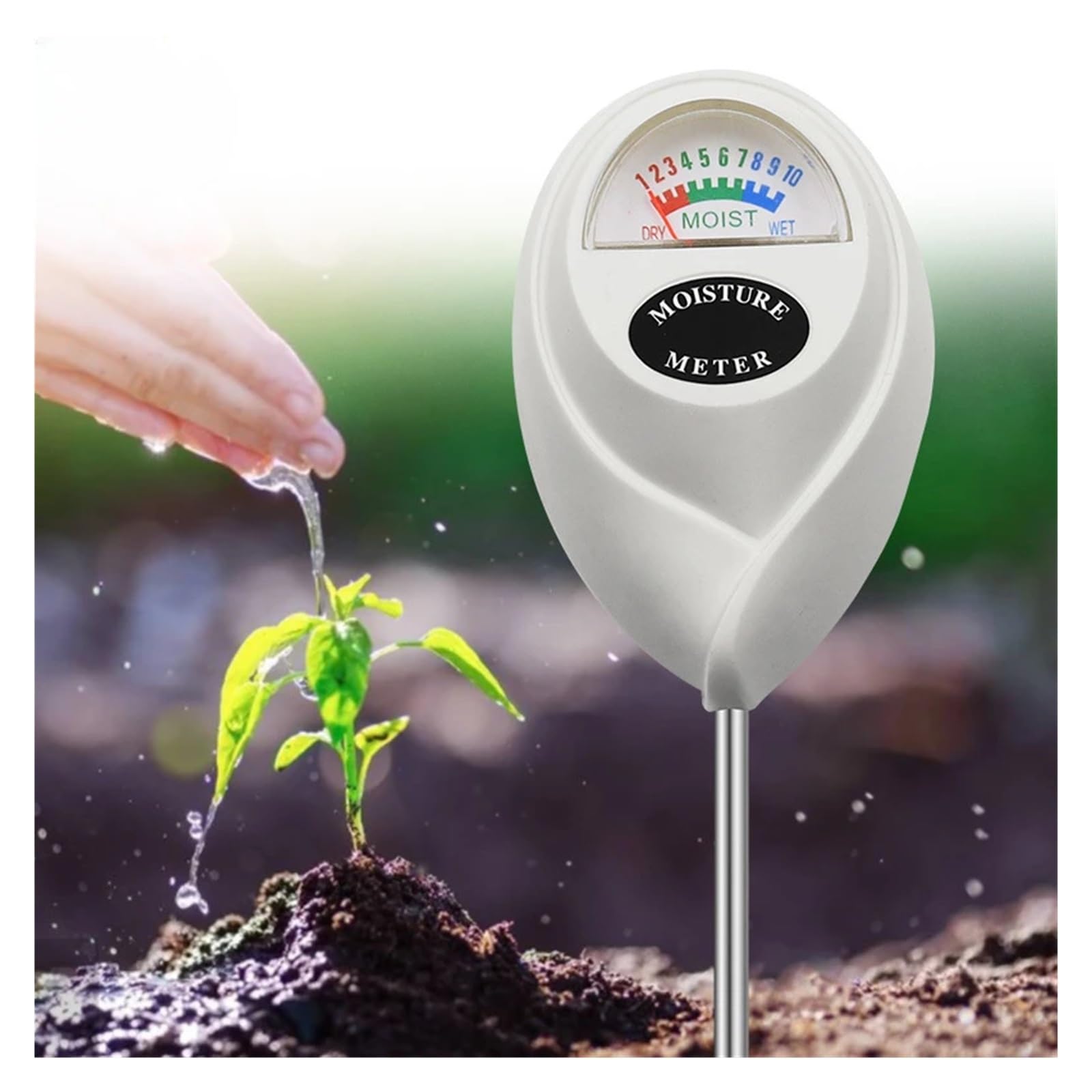 Medidor de Humedad del Suelo Humidómetro De Suelo Herramienta De Medición De Jardinería Doméstica Medidor De Humedad del Suelo Sonda Higrómetro Prueba De Riego Fiable y Preciso