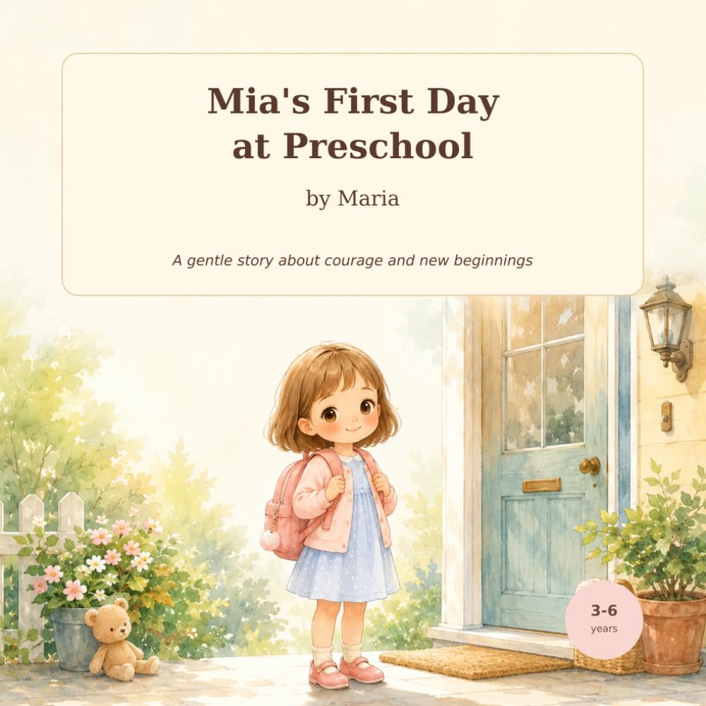 Mia’s First Day at Preschool: A Gentle Story About Separation, Courage, and New Beginnings