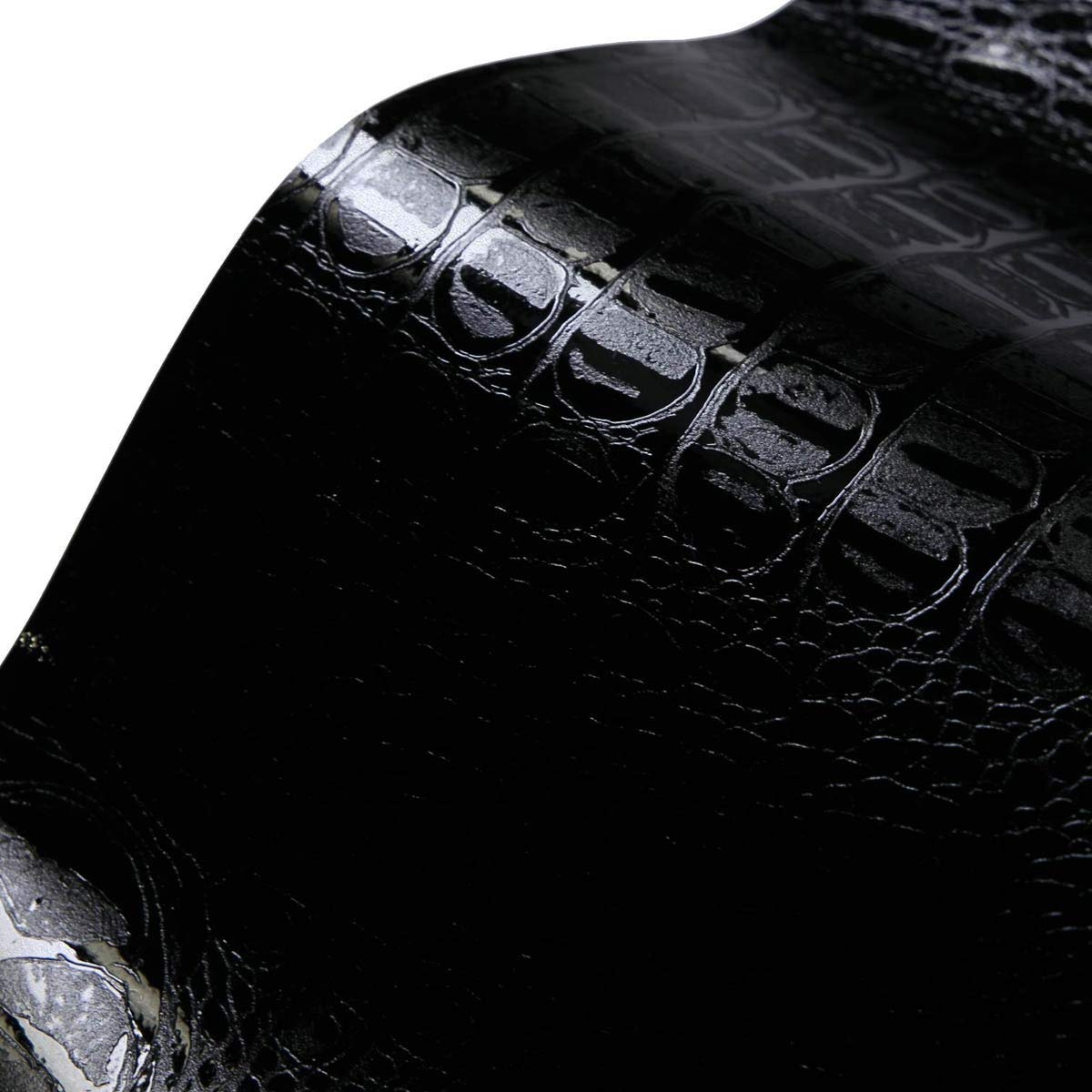 vintage クロコダイルシート Amazon.co.jp: 01-クロコダイル型押し模様-ブラック 約A4サイズ(約20cm