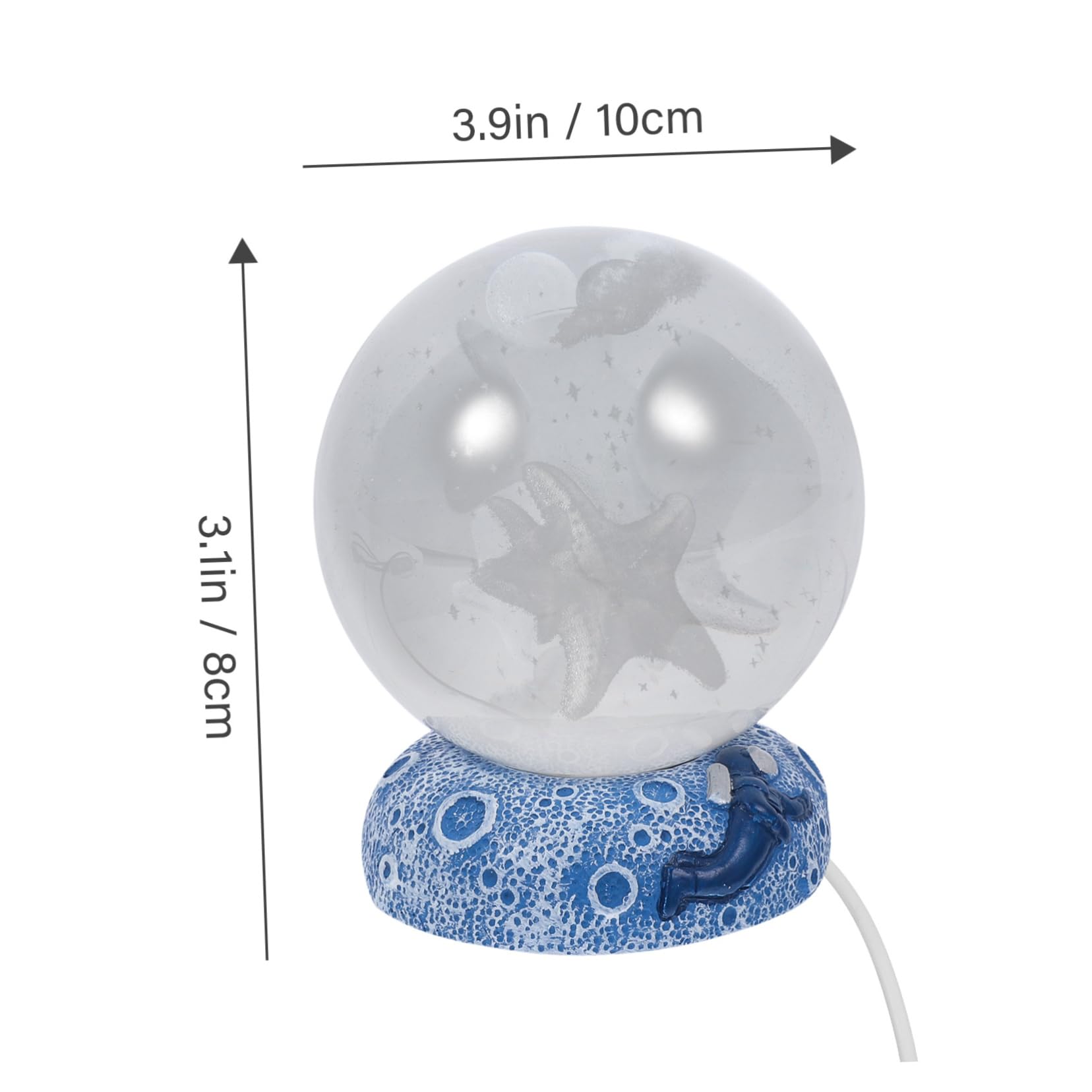 Tofficu Crystal Lamp Engraved Led Night Light for Home Decoration USB Powered Portable Table Lamp for Bedroom Festival for