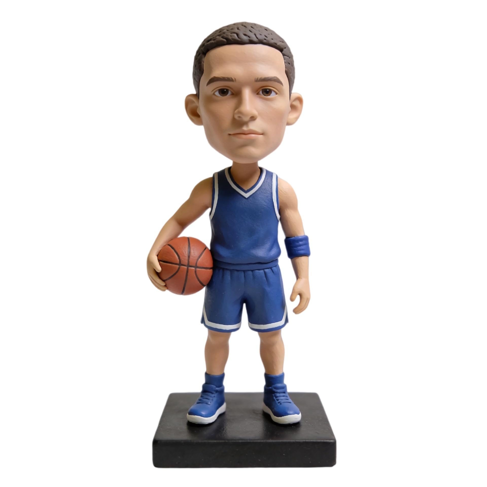 Figura 3D personalizada de Bobblehead, figura de atleta de baloncesto masculino, estatua deportiva hecha a mano, regalo para los amantes del baloncesto, recuerdos deportivos, decoración del