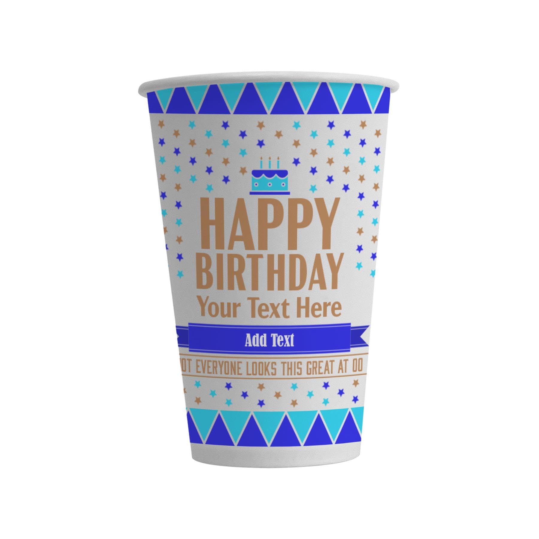 Amazon.com: Bang Tidy Clothing Personalized Paper Cups 12 Pack 12 Oz ...