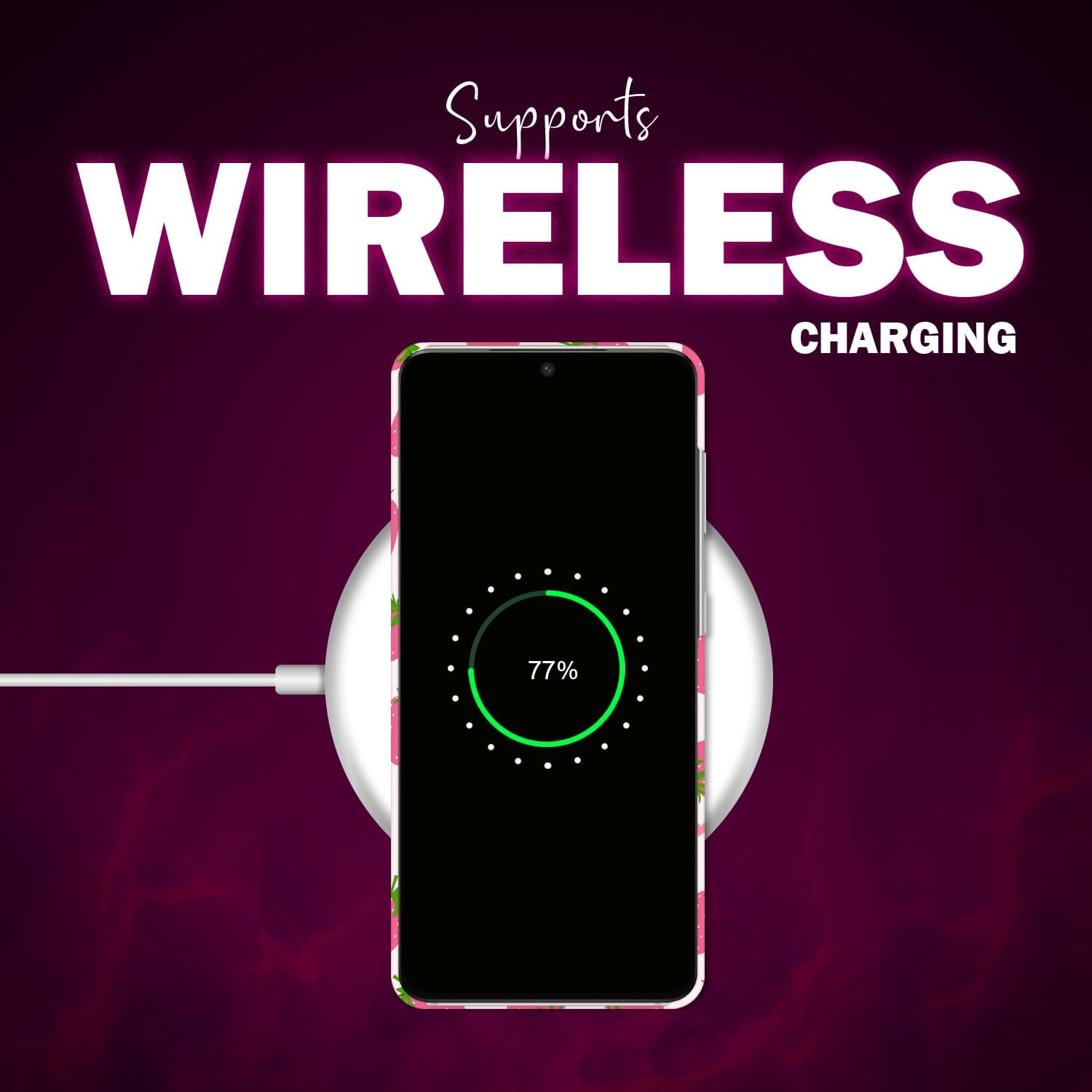 Back Case for Samsung Galaxy S20 Plus, Samsung S20+ Case with Stylish Strawberry Pink Pattern Design Printed Cute, Sleek Durable Hard Protective Case/Cover for Samsung S20 Plus - Image 5