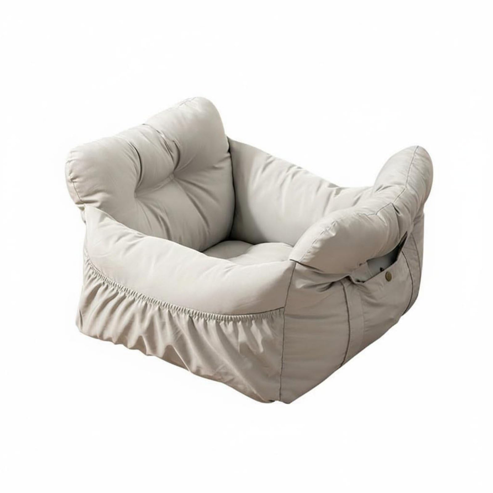 Industrial Sofa Hundesofa Tragetasche Reisebett Kissen mit Wasserabweisender Oberfläche für Tiertransport Auto Wohnzimmer, Grau