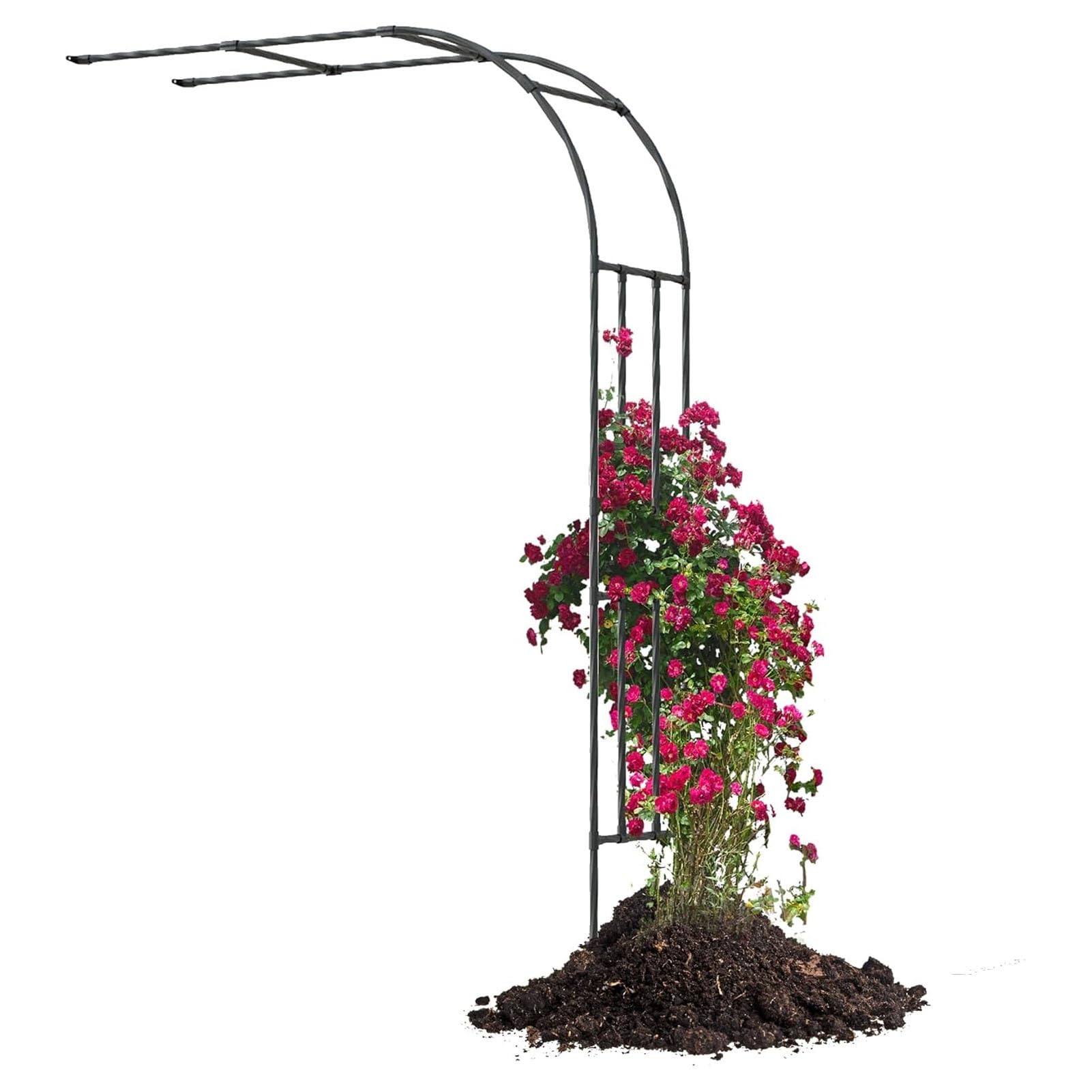 Arco de jardín metálico para pérgola decorativa de exterior y eventos 220x240cm