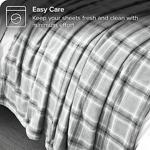 Bare Home Fleece Blanket - King Blanket - Tartan Plaid - Lightweight Blanket For Bed thumb #6