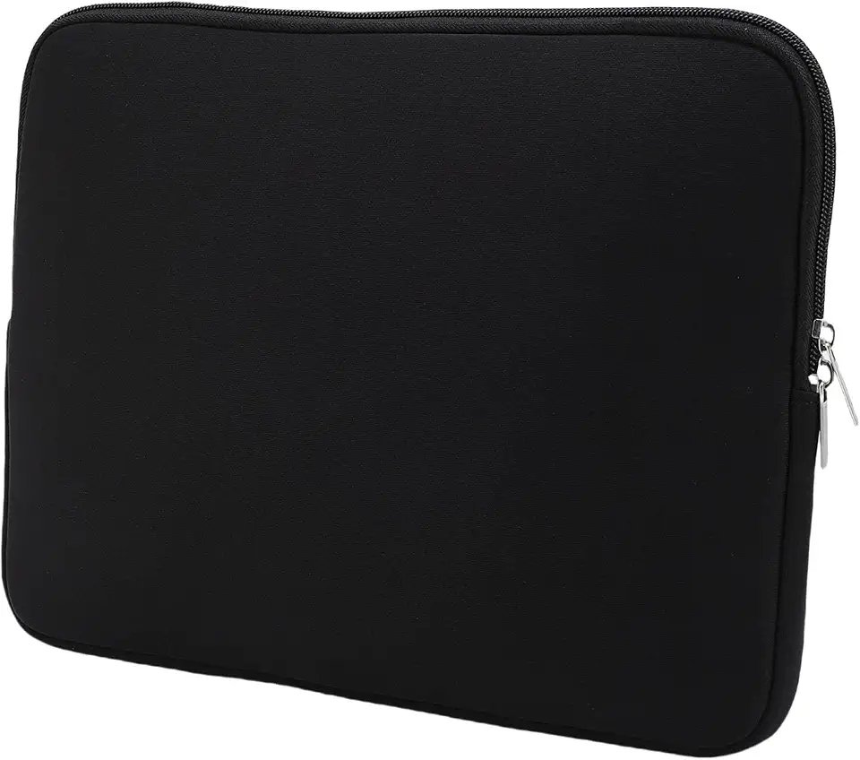 Eacam Bolsa para Tablet Bolsa para Transporte de Tablet [marca] Espuma de Neoprene Preta à Prova água Portátil Leve Com Zíper Superior Viagem Com Fec (13 polegadas)