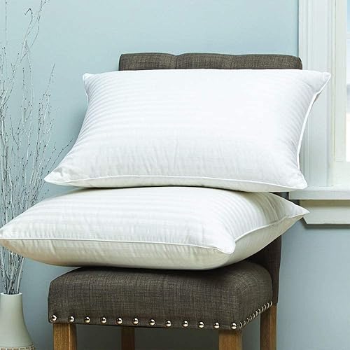 Miniatura 2 de Cuddledown Dreamstead - Almohada para dormir de alta calidad, plumón de pato blanco europeo, potencia de relleno de 600 hilos, carcasa 100% de