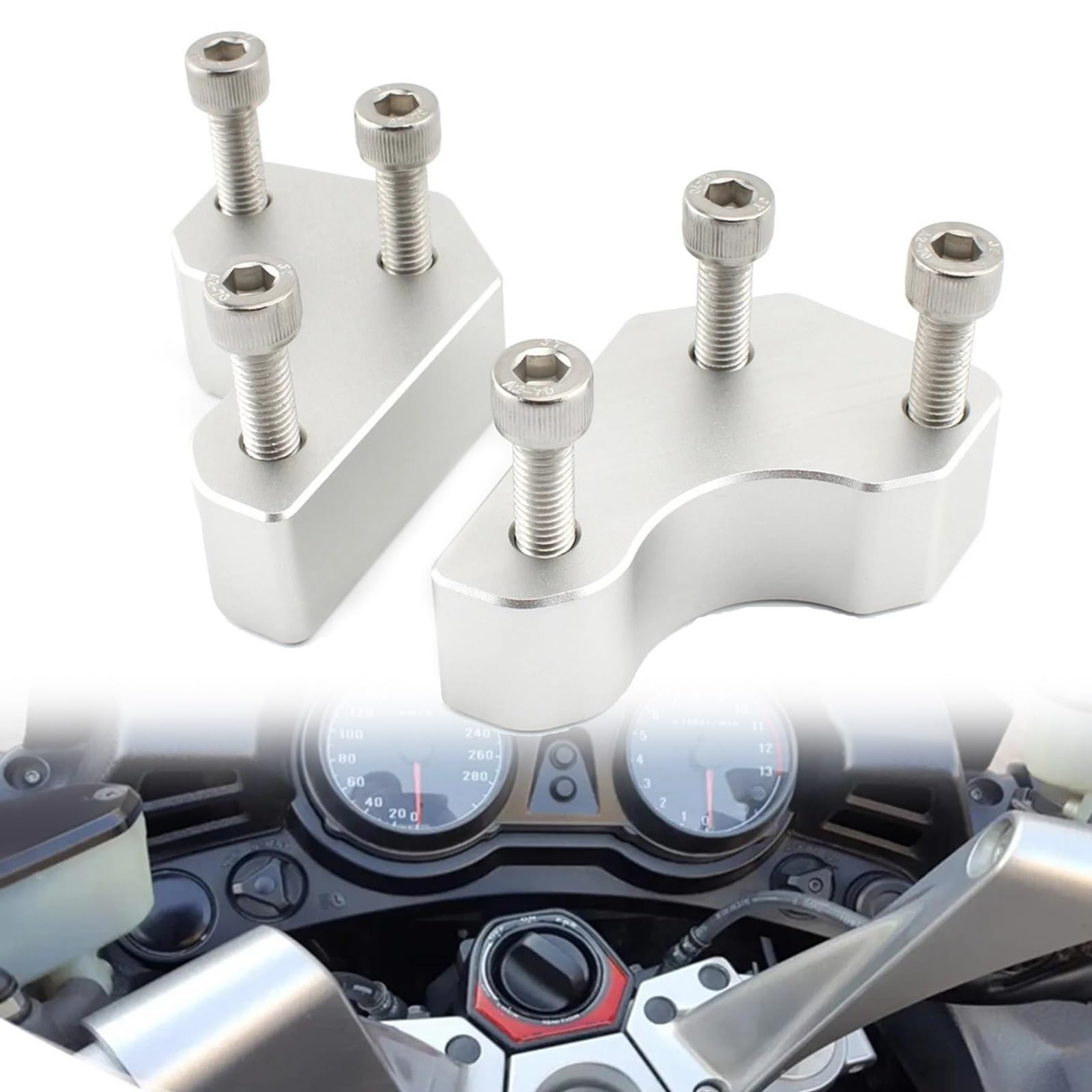 Rehausseurs guidon moto Kawasaki GTR1400 adaptateur montage ZG1400 Concours 1400