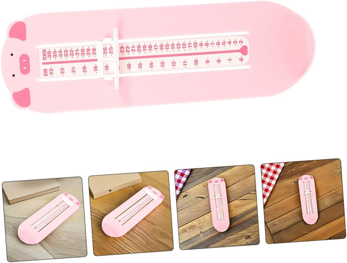 YARNOW 2pcs Foot Measuring Device and Shoe Size Measuring Tool Plastic Foot Measurement Ruler and 0-8 Years Home Shoe Fitting