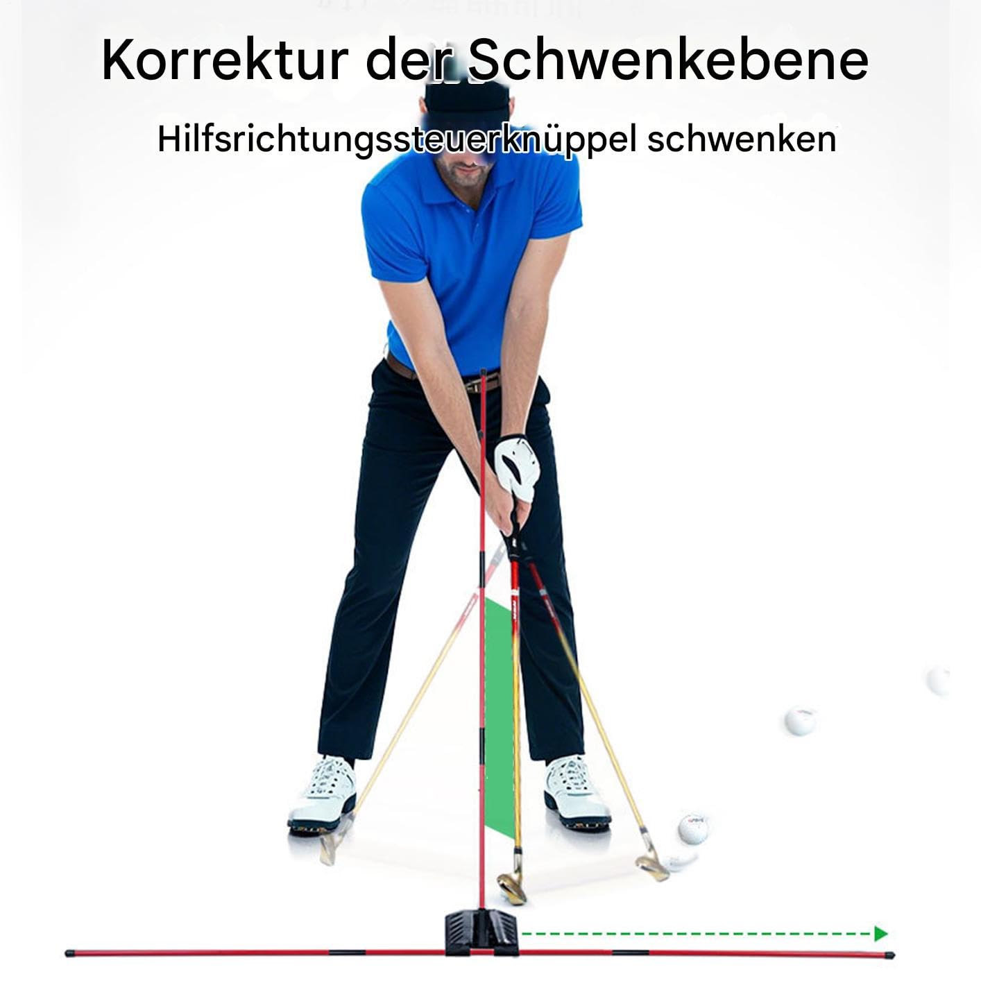Generisch Allineamento di bastoncini da golf, bastoncini di allineamento del golf – Allineamento multifunzione portatile | Sport e intrattenimento per famiglia, amici, casa, professionisti