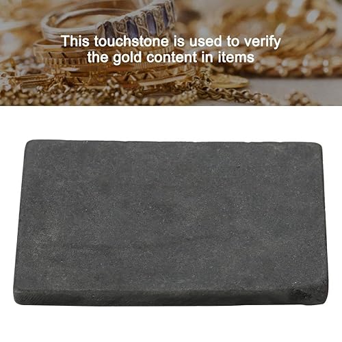 Miniatura 3 de Piedra de prueba de oro, prueba portátil de piedra de toque de oro antiguo y plata preciosa probador para joyas, equipo de prueba de piedra de