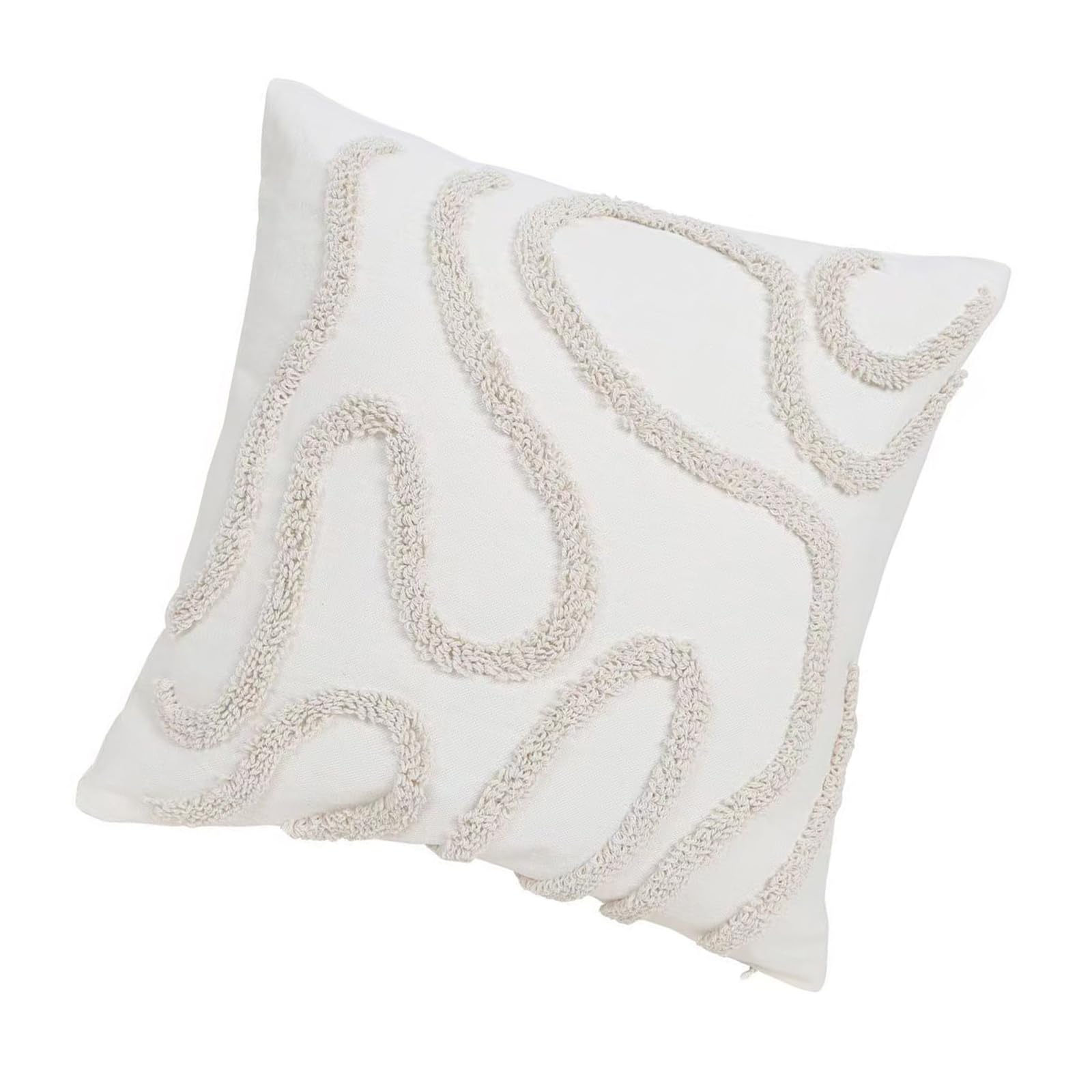 Housse de coussin bohème coton brodé : dites adieu aux zips visibles qui griffent