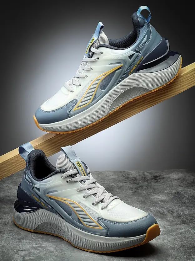 Image of Action | Athleo | NITRO-1401 | Men's | Lace-Up | Running | Shoes | Lightweight | Comfortable | Trendy | Breathable | Sports | Shoes