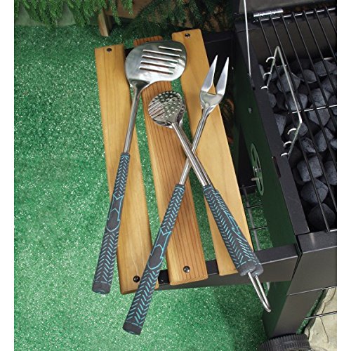 Charcoal Companion Golf Club 3-Piece Barbecue Tool Set