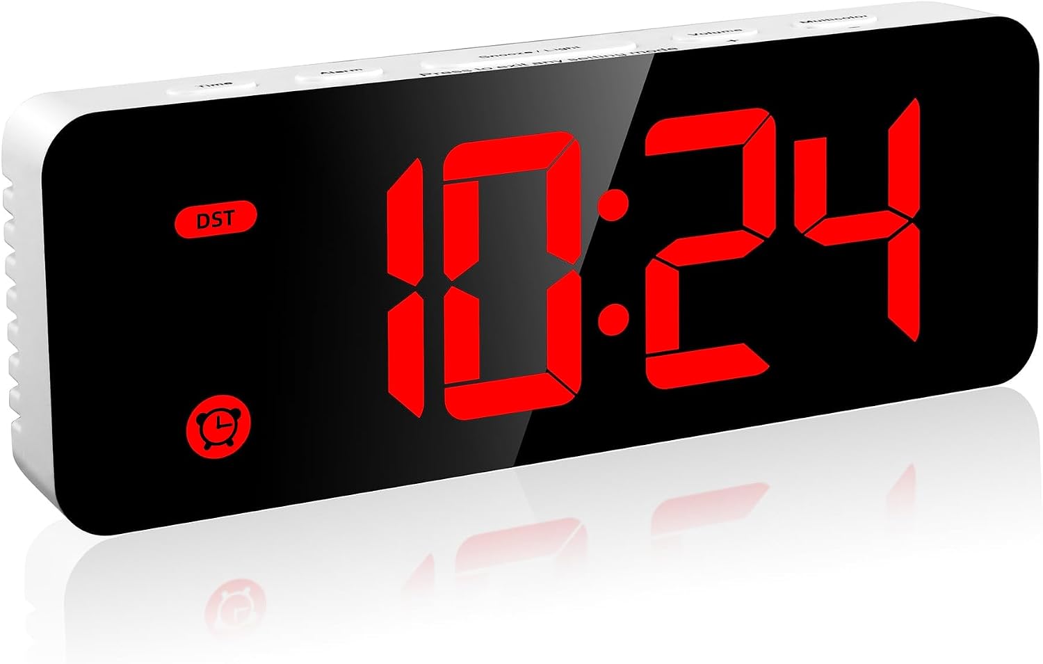 HODIK Alarm Clock for Kids -Digital Clock with 7 Color, 4 Dimmable Backlight & 3 Adjustable Volumes, 12/24 Hour, Snooze, Small Clocks for Classroom Bedroom
