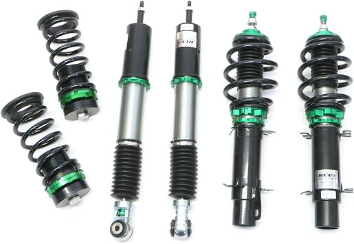 Rev9 R9-HS2-032_2 Hyper-Street II Coilover Suspension Lowering Kit, Mono-Tube Shock w/ 32 Click Rebound Setting, Full Length Adjustable, compatible with Volkswagen Golf MK4 1999-05