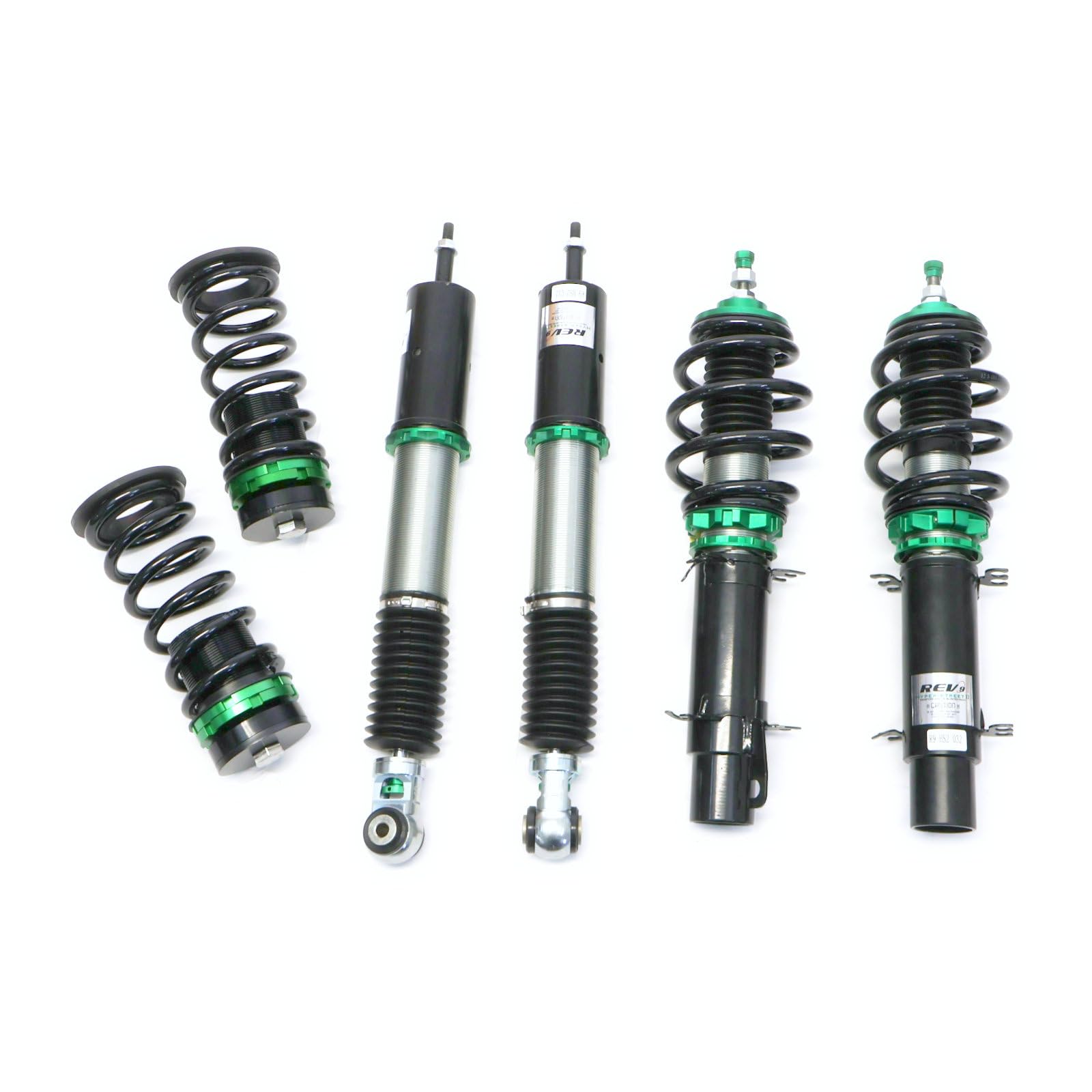 Rev9 R9-HS2-032_1 compatible with Volkswagen Jetta (MK4) FWD 1999-04 Hyper-Street II Coilovers Lowering Kit, 32 Damping Level Adjustment, Ride Height