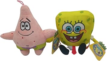Grupo Moya 2 Plush SpongeBob, SpongeBob + Patrick 20 cm
