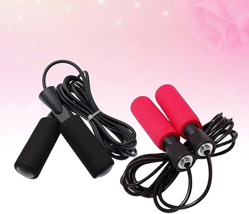 Miniatura 6 de 2PCS Thicken Jump Rope with Bearing System for Fitness Exercise Skipping Ropes for Women Men Non-slip Ergonomic Handles PVC Cord for Speed Agility