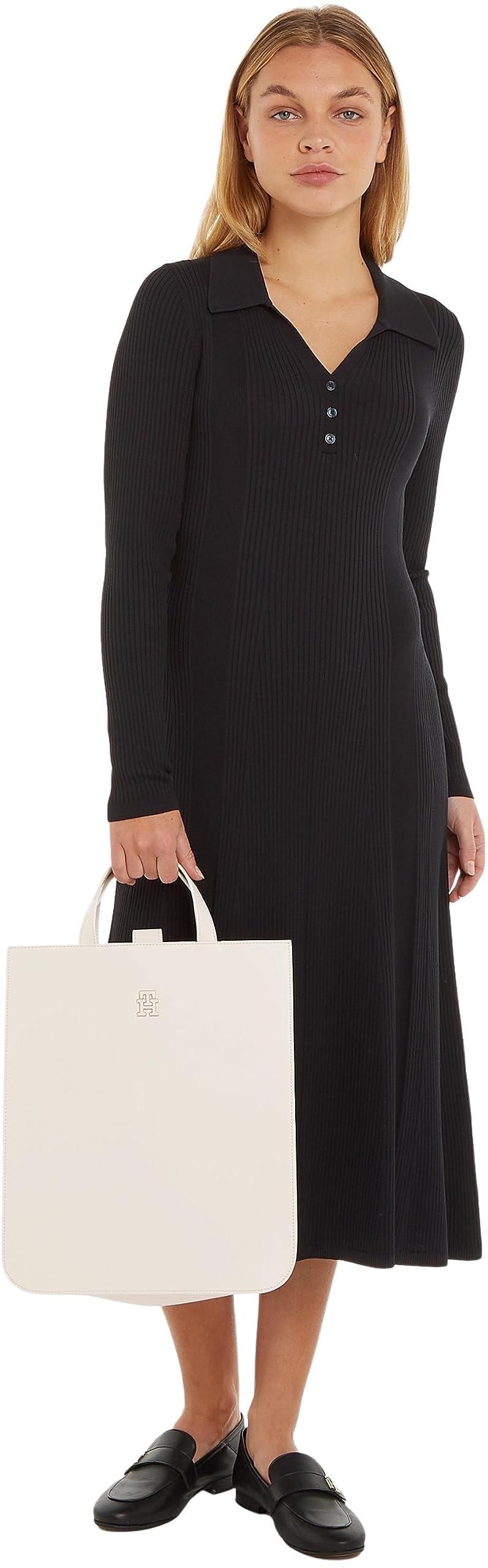 Tommy Hilfiger Th Chic Tote Aw0aw15083 - Bolso de Mano Mujer