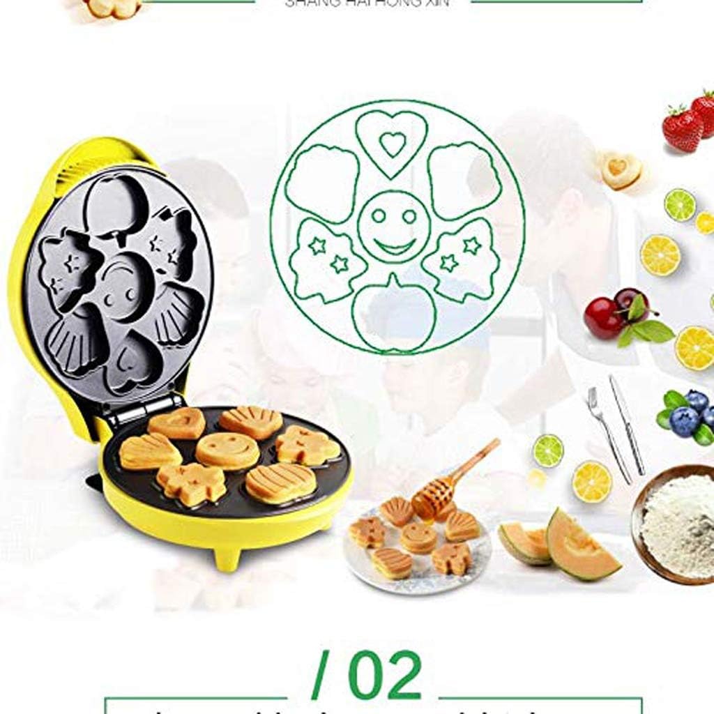 Household Automatic Cake Machine Cartoon Mini Children's Bread Double-Sided Heating Baking Breakfast