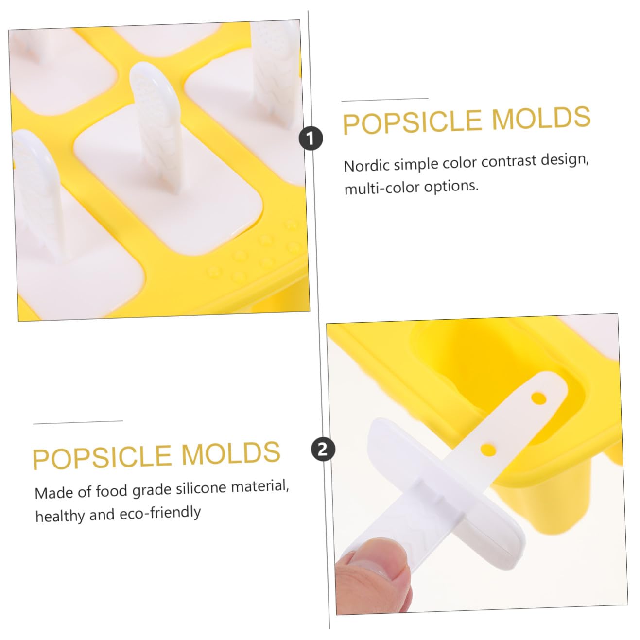 Moule à Glace en Silicone, 12 Compartiments, pour Fruits et Pâtes, Usage Maison ou Hôtel, pour L’été, Lot de 1 Set de Set