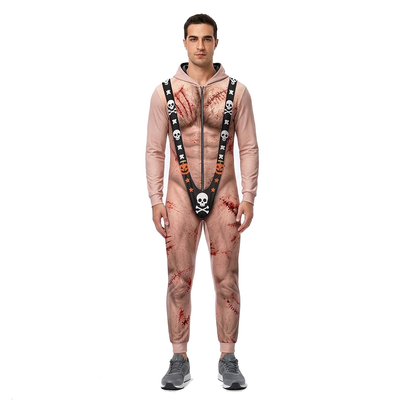 Halloween Onesie Adult Men, Men'S Halloween Costume Funny 3D Print Borat