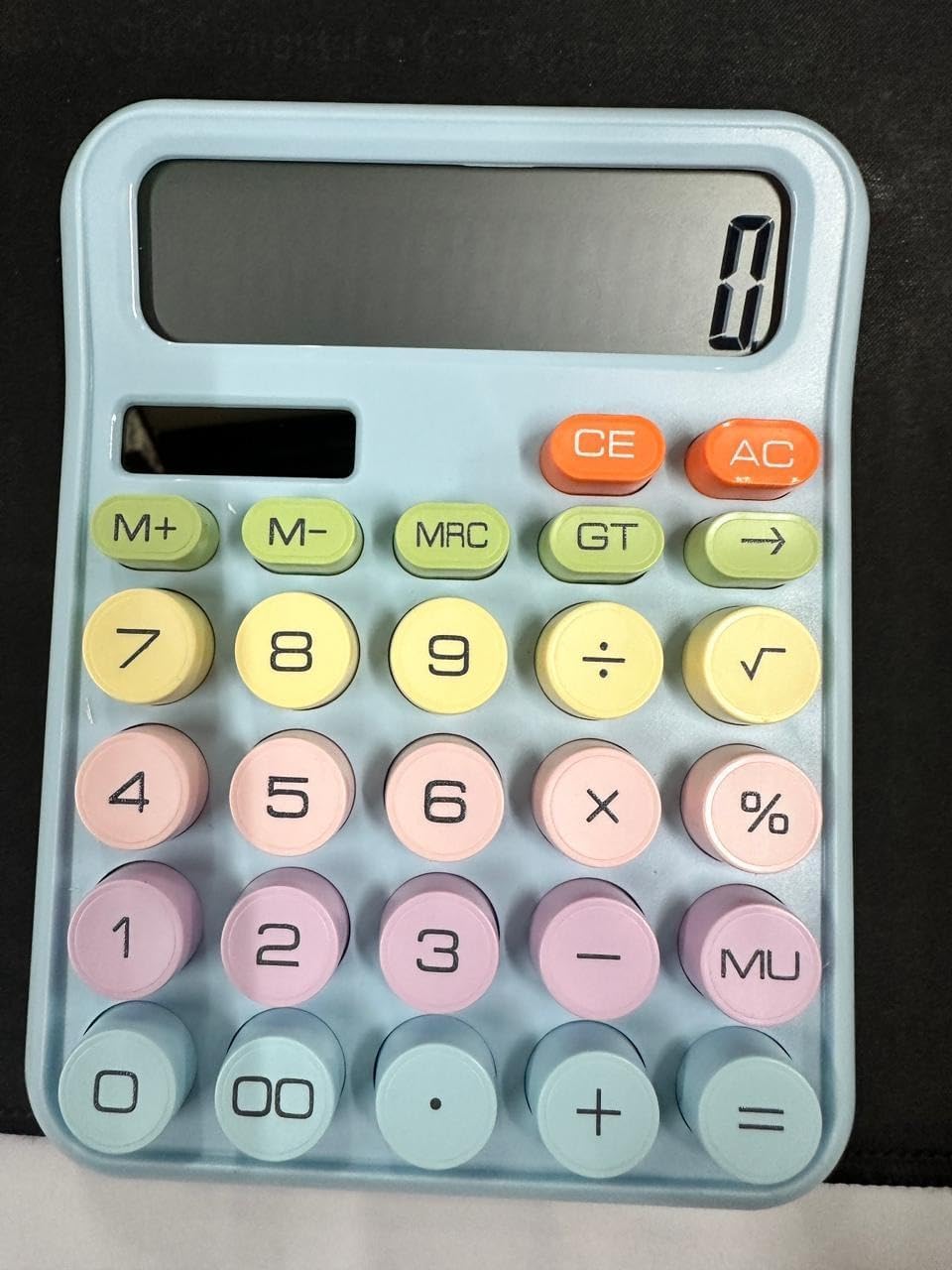 Electronic Calculator Digit Large Display – Solar & Battery Powered Desktop Calculator with Big Buttons, Standard Function Calculator for Office, School, Home & Business Use