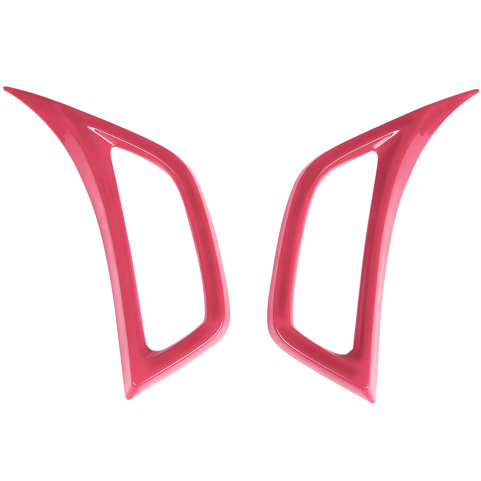 Savadicar 2-Piece Pink Fender Side Vent Accent Trim for Jeep Wrangler JL JLU 4xe & Gladiator JT 2018-Present – Exterior Decorative Upgrade Accessories