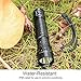 Fyland Tactical Flashlight, 1200 Lumens LED Flashlight with Picatinny Rails Mount Included Rechargeable Batteries Pressure Switch, Waterproof Small Flashlight for Outdoor Hiking