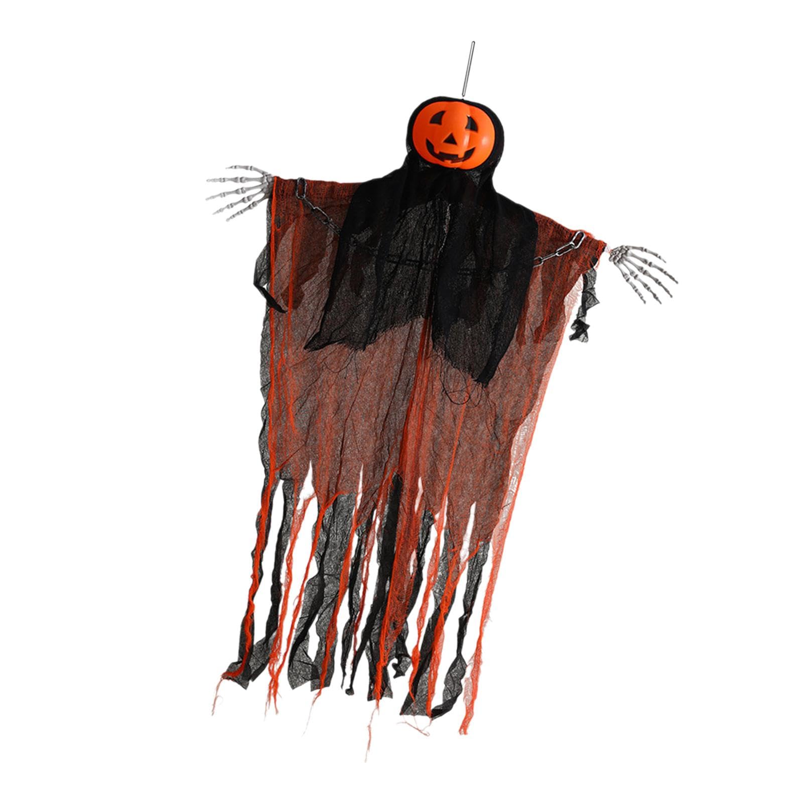 Citrouille d'halloween à suspendre pour illuminer votre jardin et effrayer vos voisins avec style