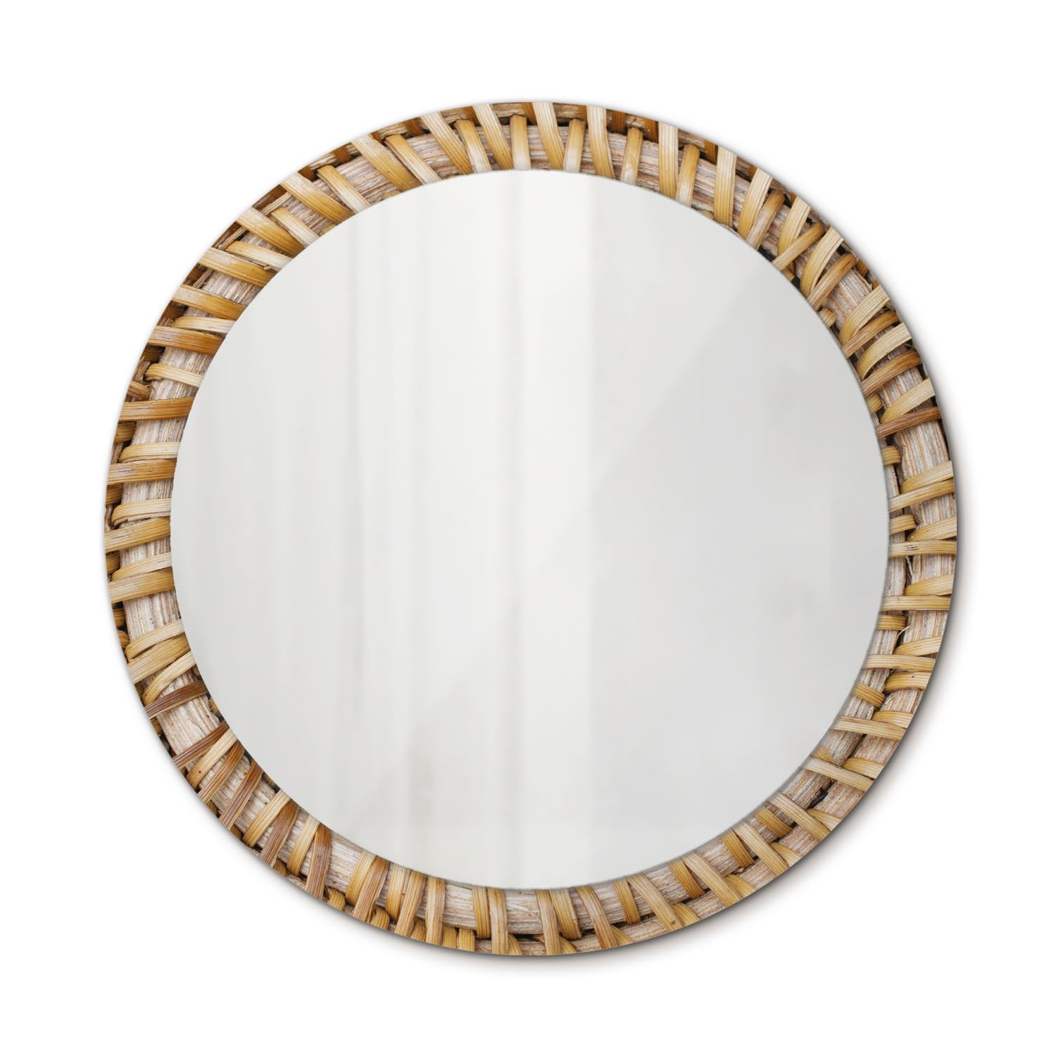 Miroir décoratif 90 cm rond pour illuminer un salon sombre sans travaux fastidieux