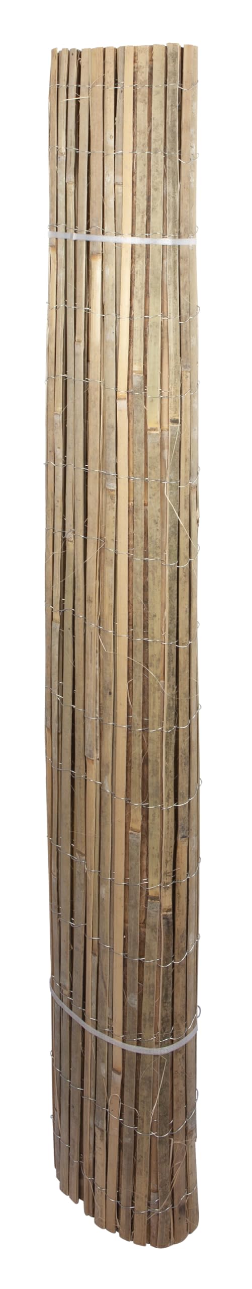 Windhager Sichtschutzmatte Mitake, Zaunmatte aus Bambus, Bambusmatte, Sichtschutz-Zaun aus naturbelassenen Bambus, Blickschutz, 150 x 300 cm, 06685, Natur
