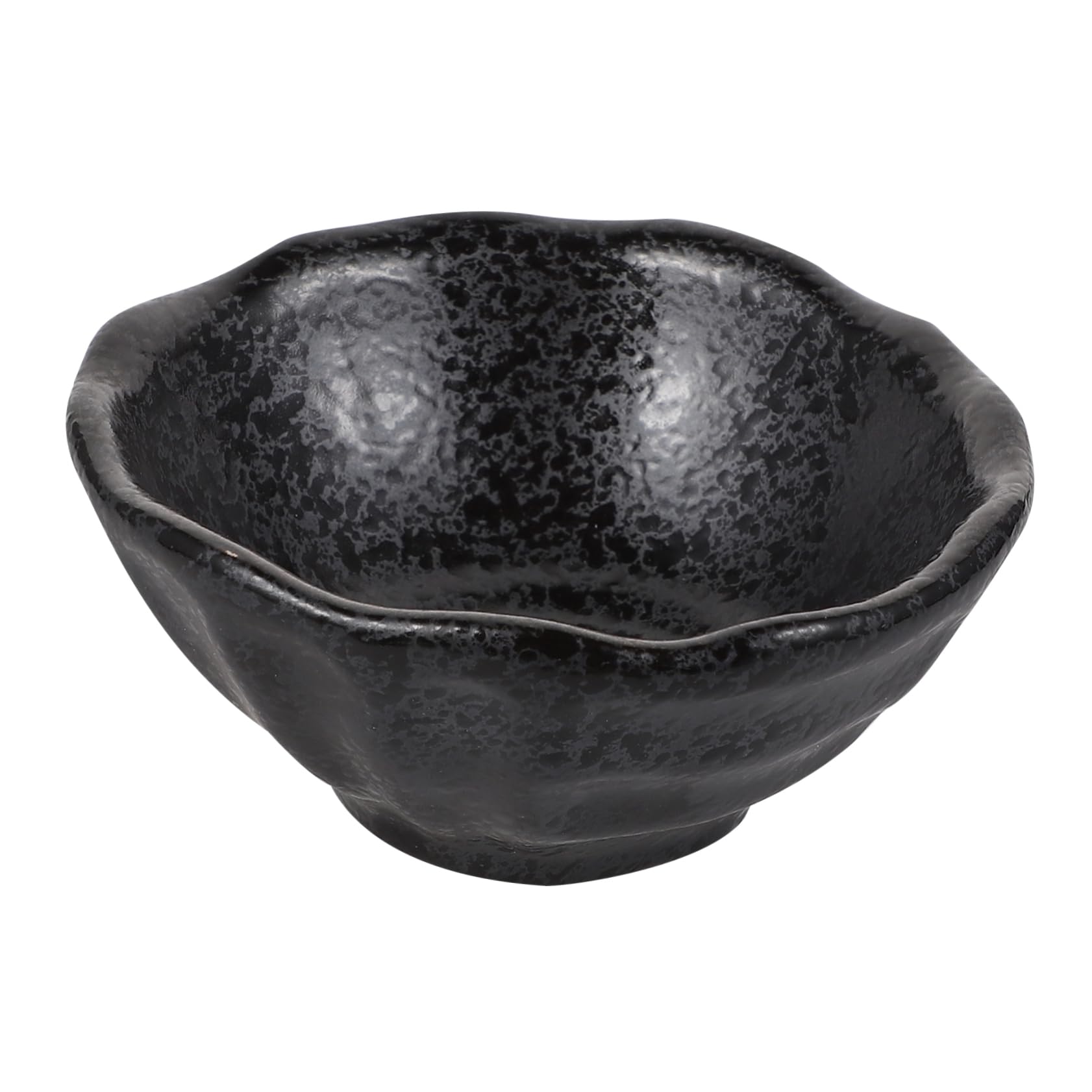 CIYODO 1Pc Japanese Style Ceramic Seasoning Dish Unique Dipping Bowl for Sauces and Side Dishes for Family Dining Parties and Outdoor Gatherings and