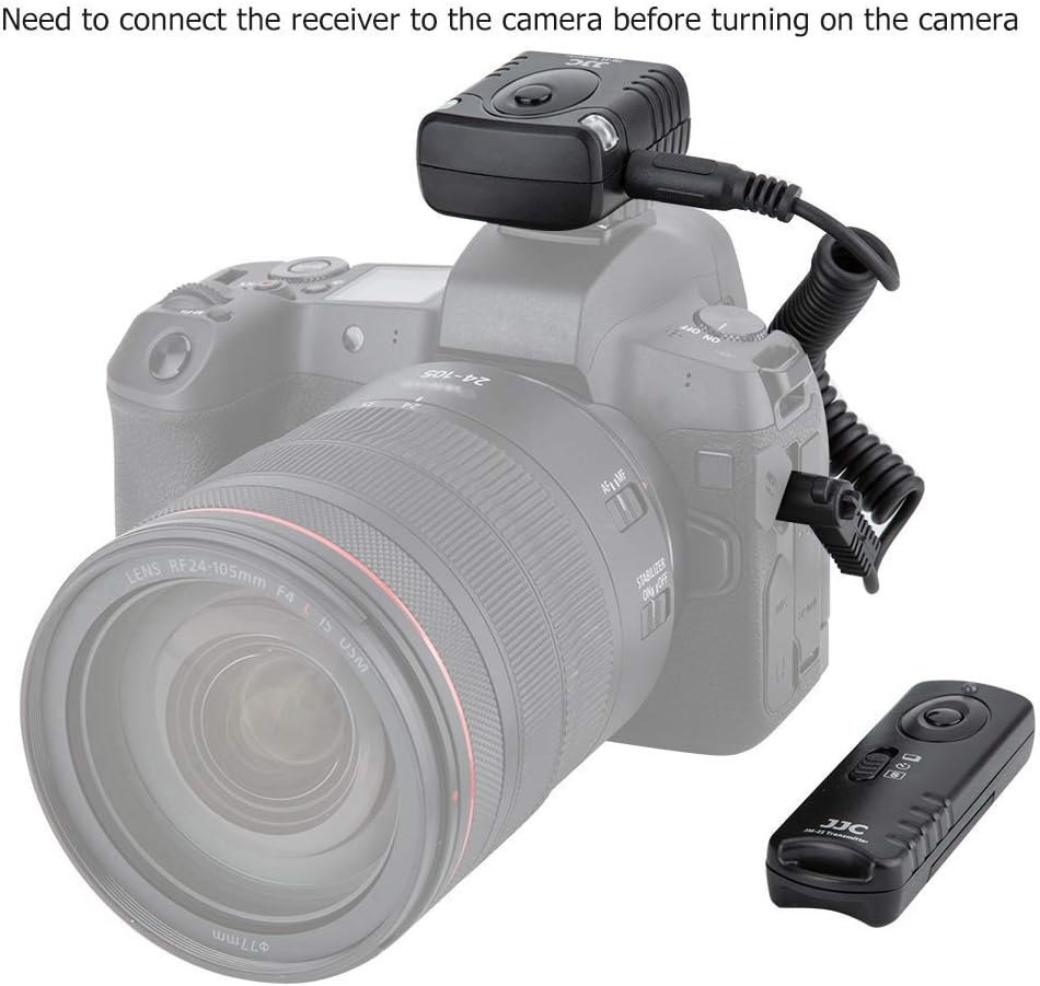 JJC JM-C Receiver connected to a camera