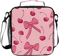 Vista 19 de ALAZA Desert Horses - Lonchera con aislamiento térmico para niñas y niños, kit de bolsa de almuerzo reutilizable, correa de hombro congelable