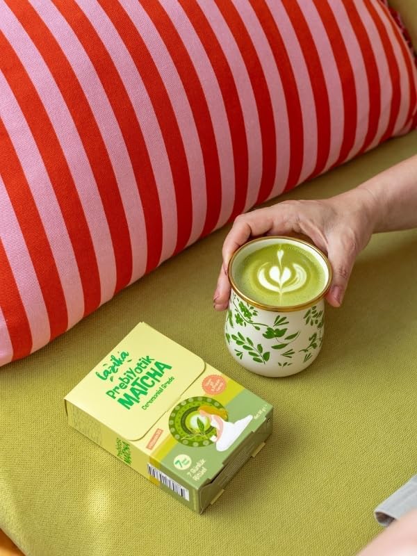 Prebiyotik Matcha 7 Saşe (35 g)- Protein, prebiyotik inülin, D3 vitamini ve keçiboynuzu unu