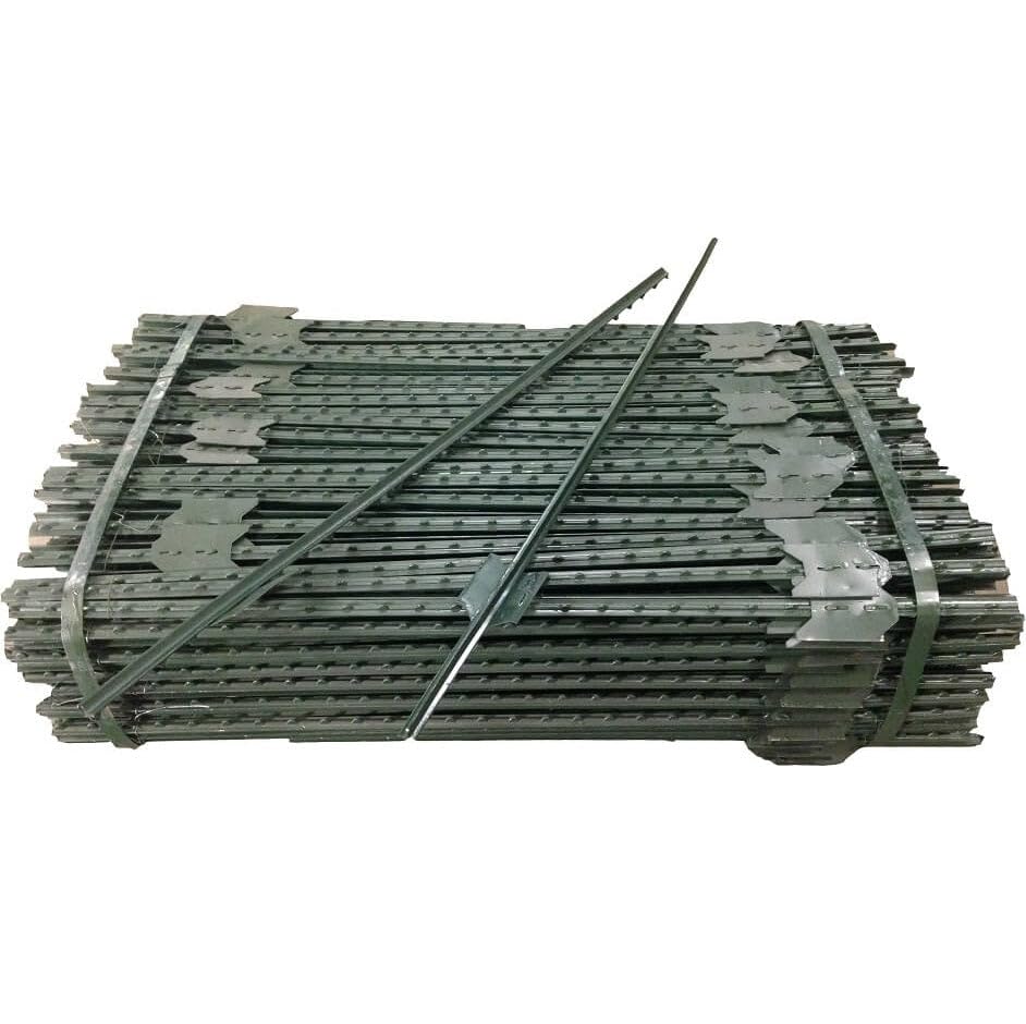 Sandbaggy Green Fence T-Post 6 Feet Length - for Securing Fencing or Safety Fence (10)